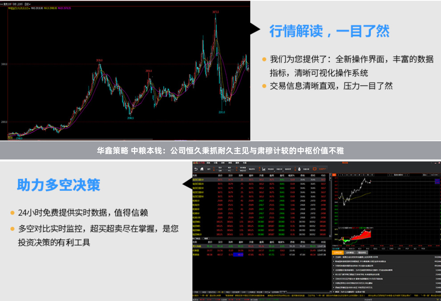 华鑫策略 中粮本钱：公司恒久秉抓耐久主见与肃穆计较的中枢价值不雅