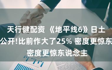 天行健配资 《地平线6》日土产货图公开!比前作大了25% 密度更惊东说念主